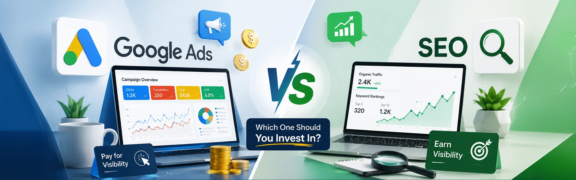 Google Ads vs. SEO: Which One Should You Invest In?